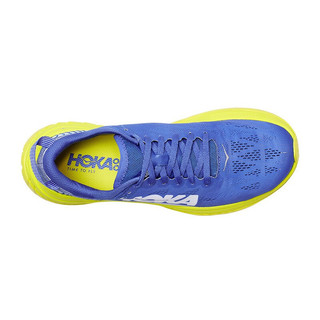 HOKA ONE ONE Carbon X 男子跑鞋 1102886-ABEP 鲜蓝色/月见草绿 42.5