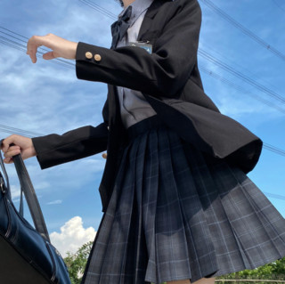 胡桃木JK 湮灭 JK制服 女士轮褶格裙 39cm XS