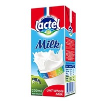 lactel 兰特 全脂高钙纯牛奶  200ml*6瓶