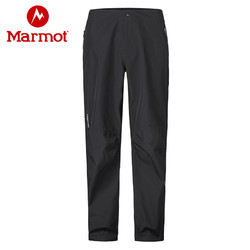 Marmot/土拨鼠户外防泼水透气男式冲锋裤长裤