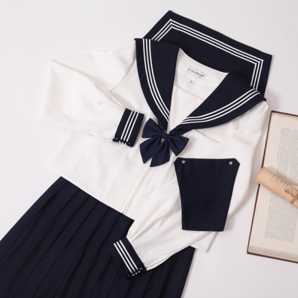 swallowjk燕子家的jk校服jk制服水手服女士中间服3件套绀色