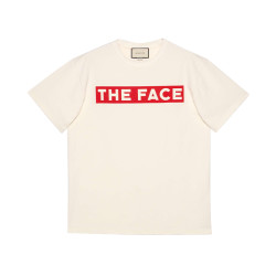 GUCCI 古驰 男士 "The Face"廓形日常百搭T 恤