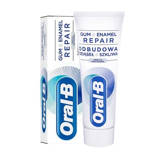 欧乐B(Oral-B)双效修护小白管 修护牙龈牙釉质(温和净白）98克 *3件