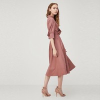 Vero Moda2019秋季新款通勤风显瘦简约五分袖连衣裙|31936Z516