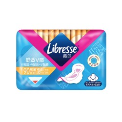 Libresse 薇尔 舒适V感系列极薄棉柔迷你日用卫生巾 19cm*22片