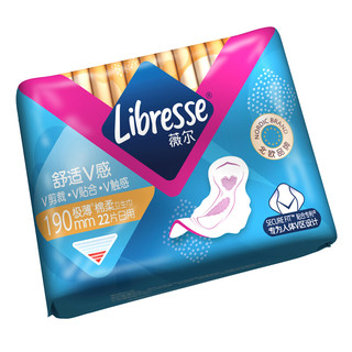 Libresse 薇尔 舒适V感极薄棉柔迷你日用卫生巾 19cm*22片