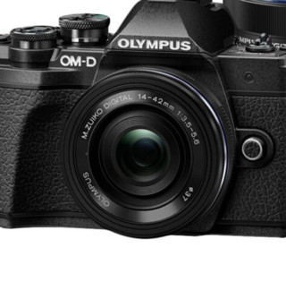 OLYMPUS 奥林巴斯 OM-D E-M10 Mark III M4/3画幅 微单相机 黑色 ED 14-42mm F3.5 EZ 变焦镜头+ED 40-150mm F4 R 双头套机