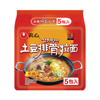 NONGSHIM 农心 土豆排骨拉面 方便面 袋面 速食零食品 五连包 120g*5包