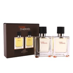 HERMÈS 爱马仕 HERMES 大地淡香水套装 50ml*2 礼物