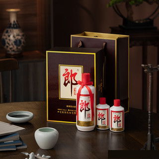 LANGJIU 郎酒 郎牌郎酒 53%vol 酱香型白酒 500ml+100ml*2瓶 礼盒装