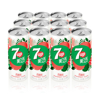 7-Up 七喜 西柚味 莫七托 汽水 西柚味 330ml*12罐 细长罐
