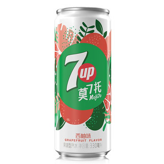 7-Up 七喜 西柚味 莫七托 汽水 西柚味 330ml*12罐 细长罐