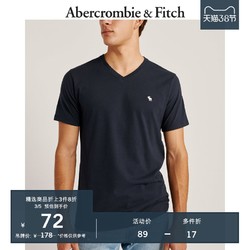 Abercrombie & Fitch男装 舒适V领上衣打底短袖T恤 303103-1 AF *3件