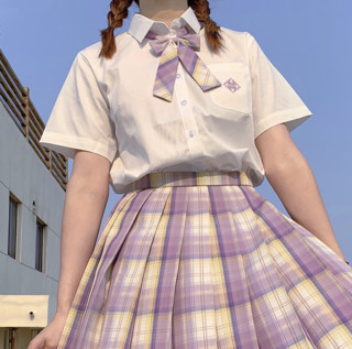 樱花家族 紫宝石学院 JK制服 西式制服 女士短袖衬衫 XS