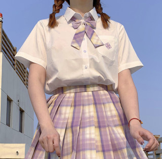樱花家族 紫宝石学院 JK制服 西式制服 女士短袖衬衫 XS