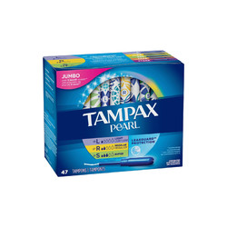 Tampax 丹碧丝 珍珠塑胶内置式长导管卫生棉条 混合47支 *3件