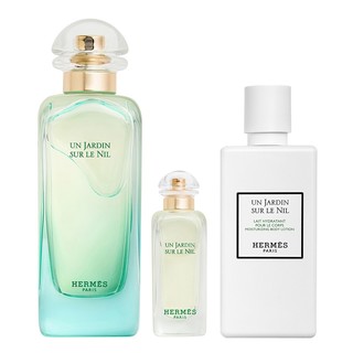 HERMÈS 爱马仕 尼罗河花园中性香水礼盒装 (淡香水100ml+淡香水7.5ml+润肤乳80ml)