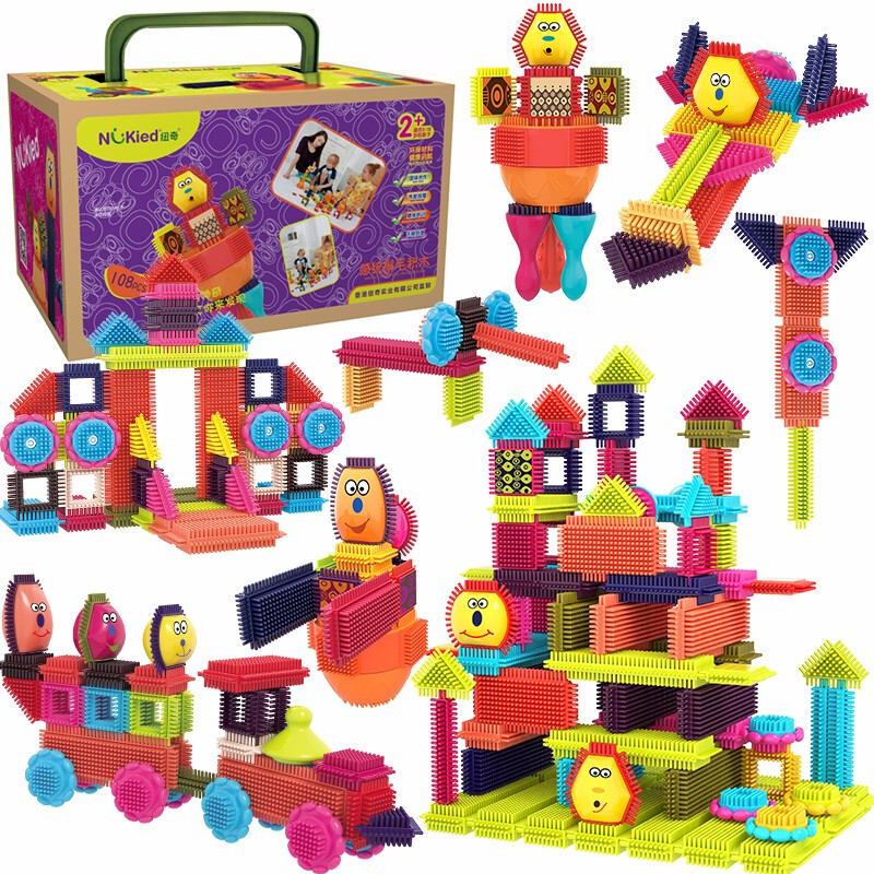 NUKied 纽奇 波普鬃毛积木 108颗粒