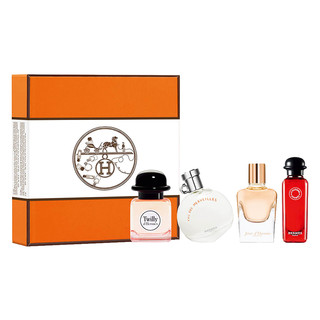 HERMÈS 爱马仕 丝意女士香水礼盒装 (之光纯香7.5ml+橘彩星光7.5ml+绯红火参7.5ml+丝意香水7.5ml)