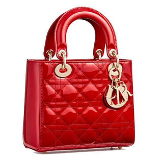 Dior 迪奥 Lady Dior系列 女士手袋 M0531OWCB_M35R 红色 小号