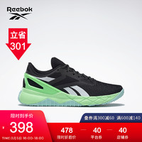 Reebok锐步 运动健身NANOFLEX TR女子低帮训练鞋 FX7941_黑色/白色/绿色 36