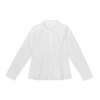 西西酱 JK制服 西式制服 女士圆领长袖衬衫 白色 XS