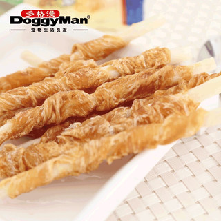 多格漫 日本DoggyMan多格漫名仕系列鸡胸肉生牛皮卷39根/240g 磨牙棒狗零食 鸡肉 长款