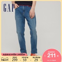 Gap男装浅色中腰修身款牛仔裤777032 2021春季新款时尚休闲长裤 *3件