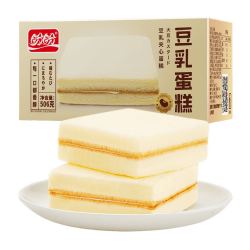 盼盼 豆乳蛋糕 506g+ 西麦奇亚籽+高纤黑麦组合装450g*2包+ 盼盼手撕面包600g+ 纽仕兰全脂纯牛奶1L*3盒 +凑单品