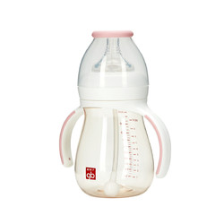 宽口径握把吸管PPSU母乳实感奶瓶300ml大容量防胀气奶瓶