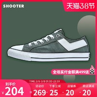 波尼/Pony经典款Shooter低帮运动简约休闲男女情侣帆布鞋93W1SH09