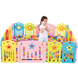 诺澳儿童游戏围栏婴儿宝宝防护栏室内爬行学步安全栅栏塑料玩具