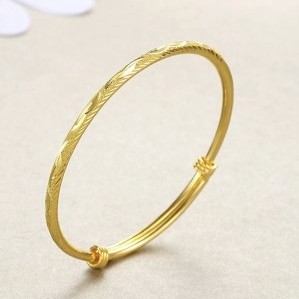 CHJ JEWELLERY 潮宏基 绚烂 SDG30000623 黄金手镯 26.25g