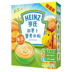 Heinz 亨氏  胡萝卜营养米粉超值装  400g