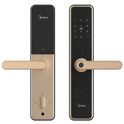 美的指纹锁家用防盗门密码锁电子锁智能门锁智能锁C级防小黑盒