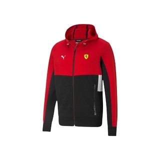 PUMA 彪马 Ferrari Race Hooded Sweat Jacket 男子运动外套 599838-02 赛车红 S