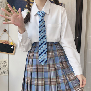 尺呎间 JK制服 西式制服 女士方领长袖衬衫 白色 S