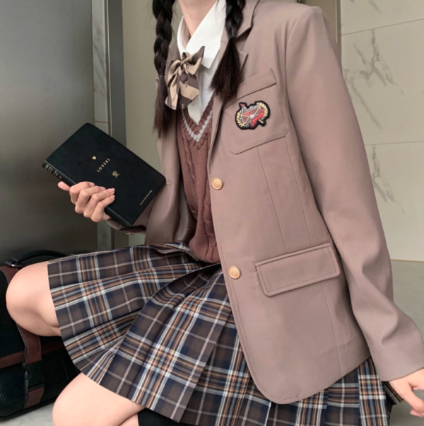 尺呎间穗瑛jk制服西式制服女士西服外套