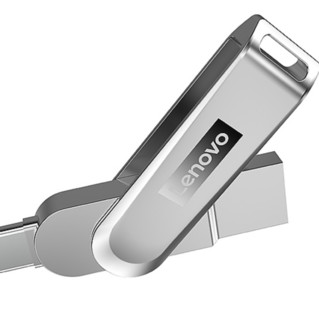 Lenovo 联想 小新系列 X3C USB 3.1 闪存U盘 香槟银 32GB USB/Type-C双口