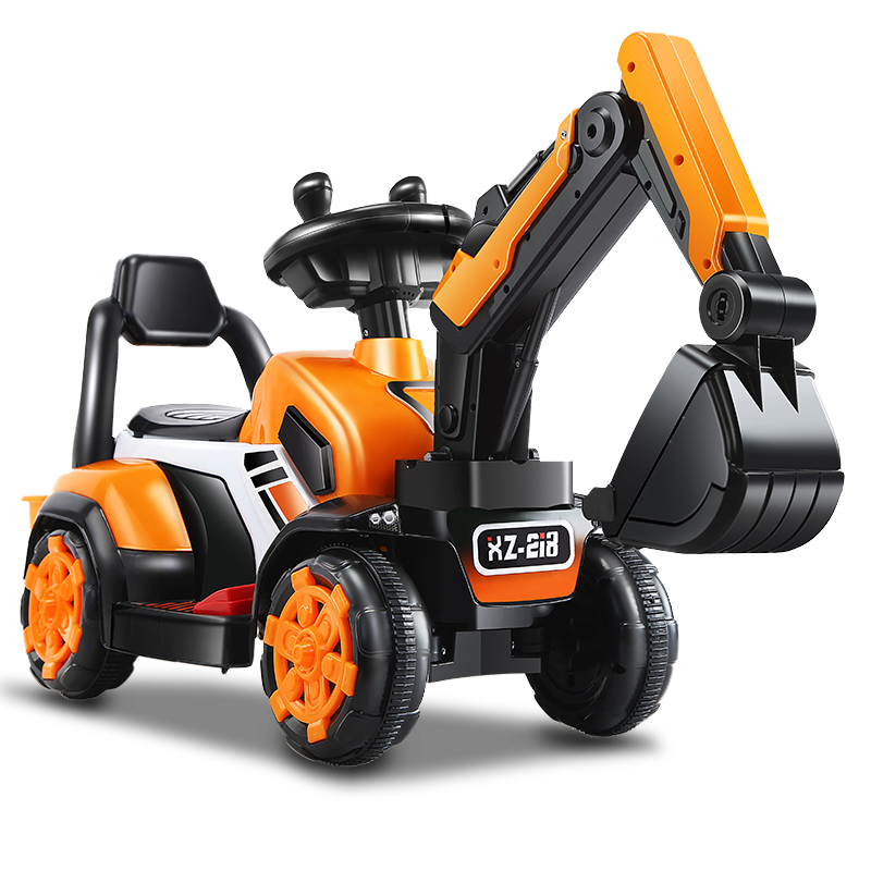 牛烘烘全电动自动挖掘机活力橙