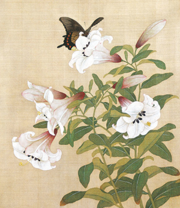 《花鸟册之4》余樨 水墨画国画框画现代装饰画 茶褐色 58×55cm