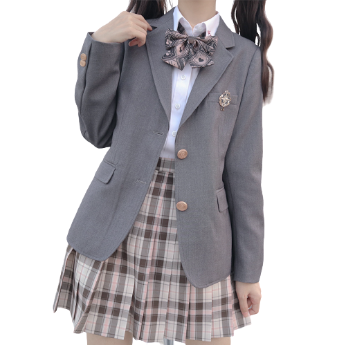 放學後的制服馆 樱矢高校 JK制服 西式制服 女士西服外套 灰色 S