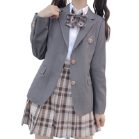 放學後的制服馆 樱矢高校 JK制服 西式制服 女士西服外套 灰色 S