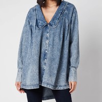 Free People Charlie 女士牛仔衬衫