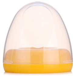 贝亲(Pigeon)宽口径奶瓶帽盖套装(奶瓶帽+防尘盖)黄色 BA62