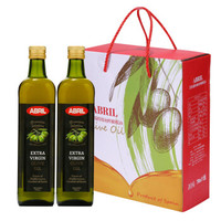 西班牙原装进口ABRIL艾伯瑞特级初榨橄榄油礼盒750ml*2瓶