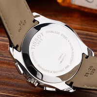 手表天梭(TISSOT)时尚腕表日期显计时测速手表男