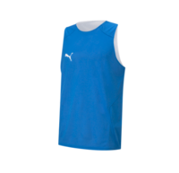 PUMA 彪马 Bball Practice Jersey 男子运动背心 605074-02 白/深蓝色 M