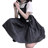 喵仙生 七宗罪系列 愤怒 JK制服 女士背带裙 01A7 深灰色 45cm S