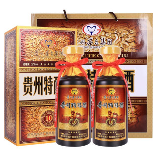 moutai茅台贵州特醇酒10至尊20142016年52vol浓香型白酒500ml2瓶双支